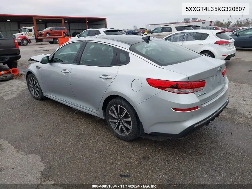 5XXGT4L35KG320807 2019 Kia Optima Lx