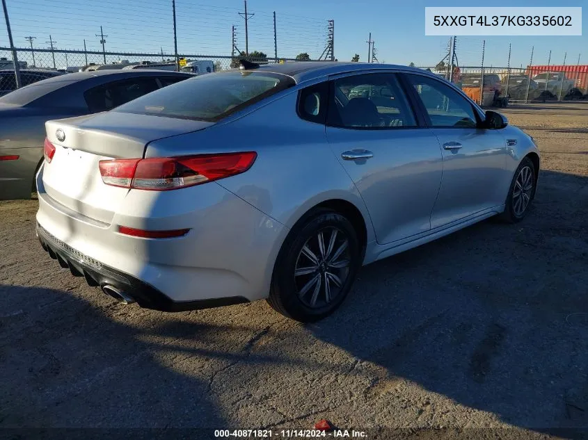 2019 Kia Optima Lx VIN: 5XXGT4L37KG335602 Lot: 40871821