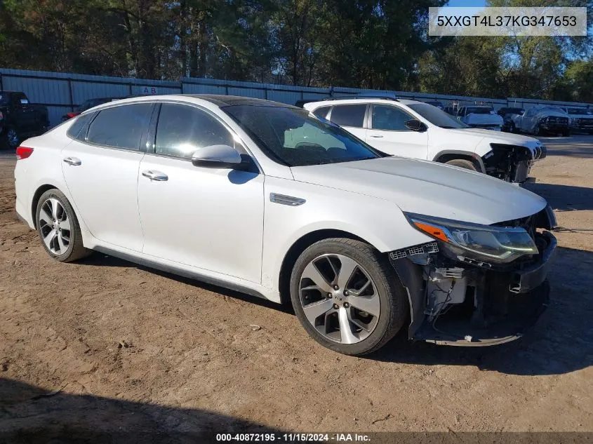 2019 Kia Optima S VIN: 5XXGT4L37KG347653 Lot: 40872195