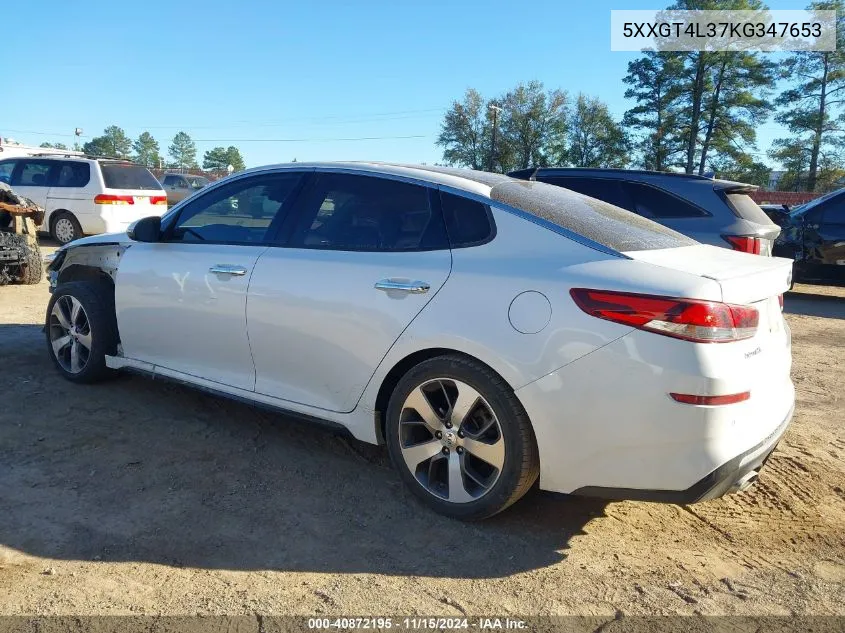 2019 Kia Optima S VIN: 5XXGT4L37KG347653 Lot: 40872195