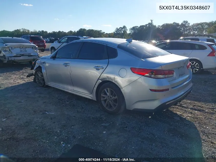 2019 Kia Optima Lx VIN: 5XXGT4L35KG348607 Lot: 40874244