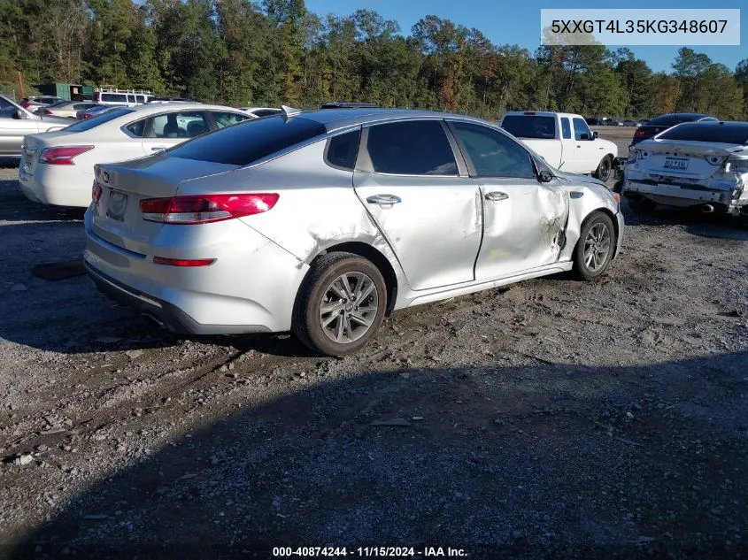 2019 Kia Optima Lx VIN: 5XXGT4L35KG348607 Lot: 40874244