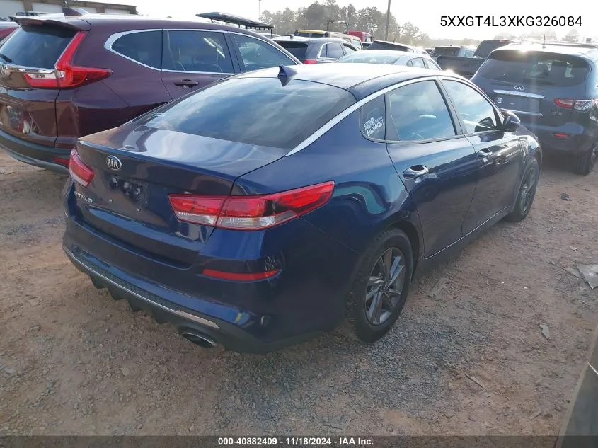 2019 Kia Optima Lx VIN: 5XXGT4L3XKG326084 Lot: 40882409