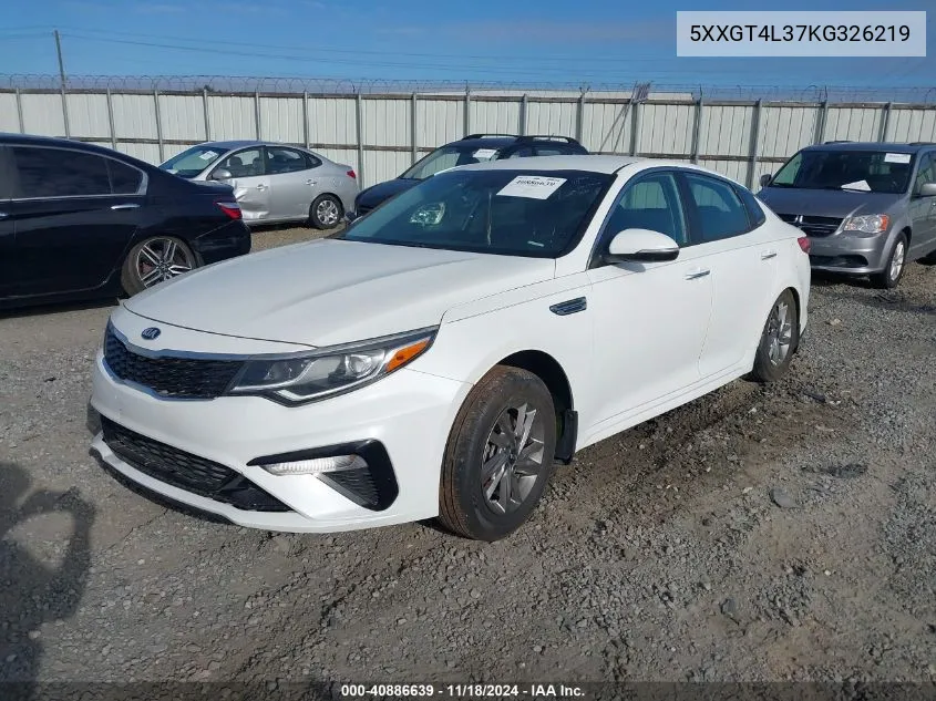 2019 Kia Optima Lx VIN: 5XXGT4L37KG326219 Lot: 40886639