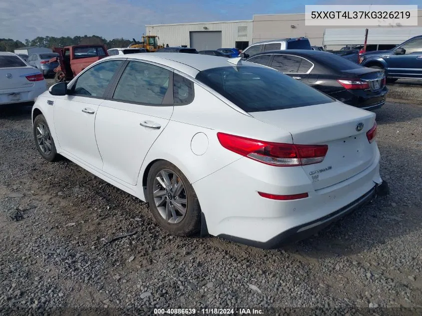 2019 Kia Optima Lx VIN: 5XXGT4L37KG326219 Lot: 40886639