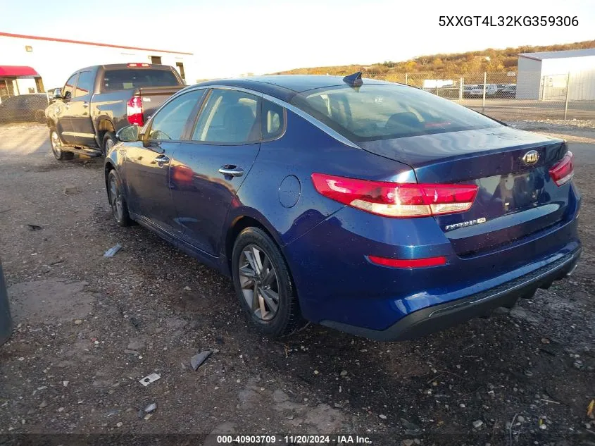 2019 Kia Optima Lx VIN: 5XXGT4L32KG359306 Lot: 40903709