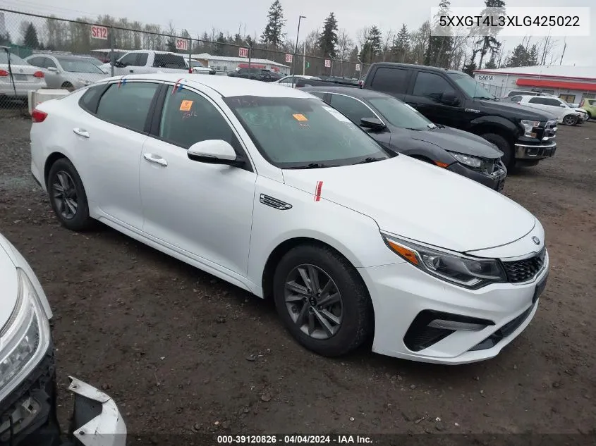 5XXGT4L3XLG425022 2020 Kia Optima Lx