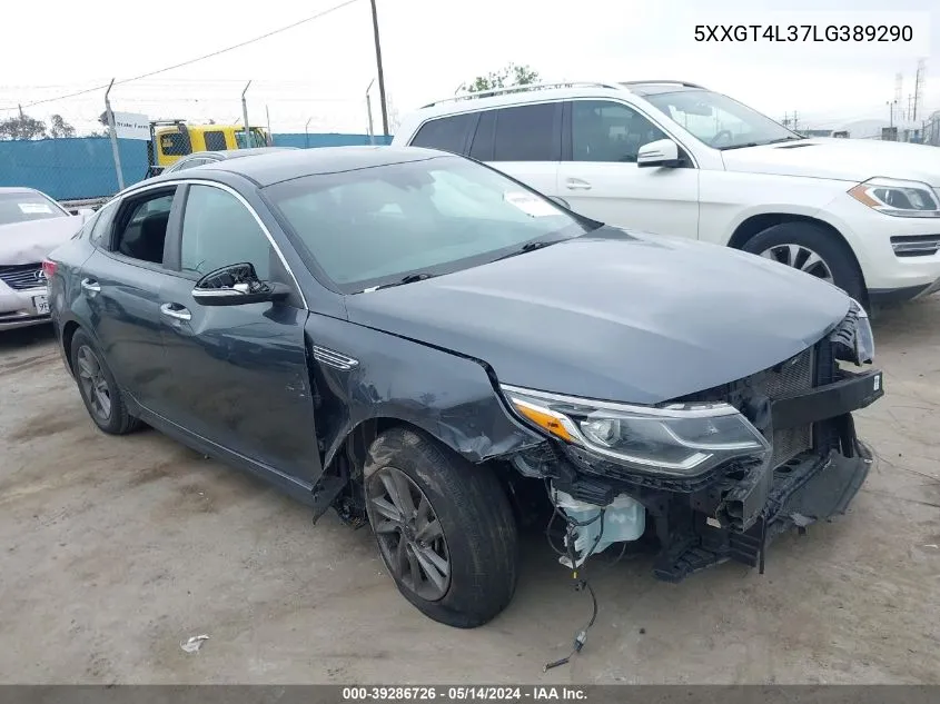 2020 Kia Optima Lx VIN: 5XXGT4L37LG389290 Lot: 39286726