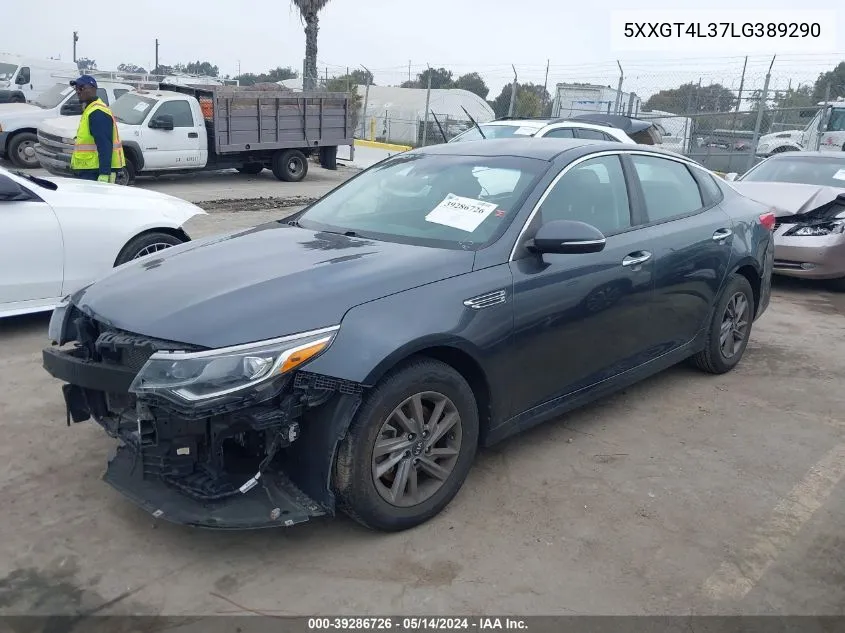 2020 Kia Optima Lx VIN: 5XXGT4L37LG389290 Lot: 39286726