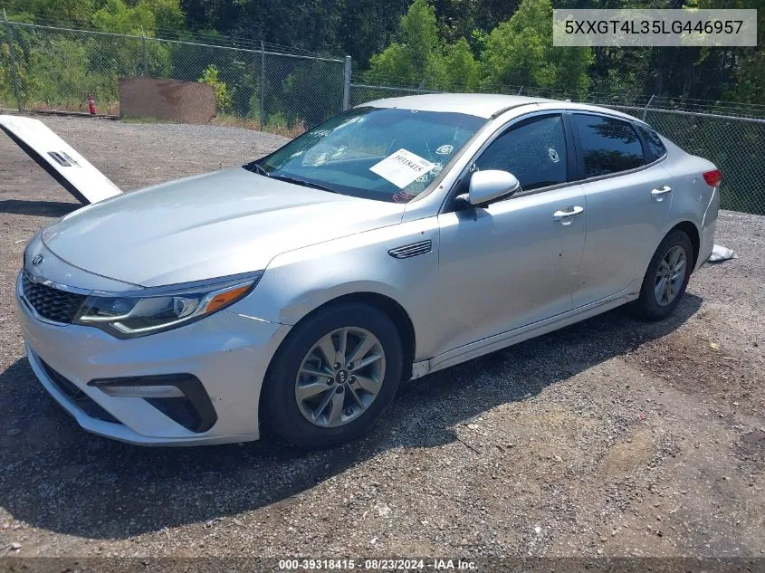 2020 Kia Optima Lx VIN: 5XXGT4L35LG446957 Lot: 39318415