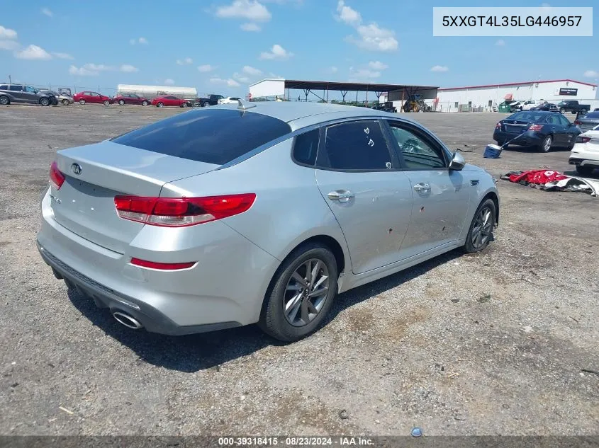 2020 Kia Optima Lx VIN: 5XXGT4L35LG446957 Lot: 39318415