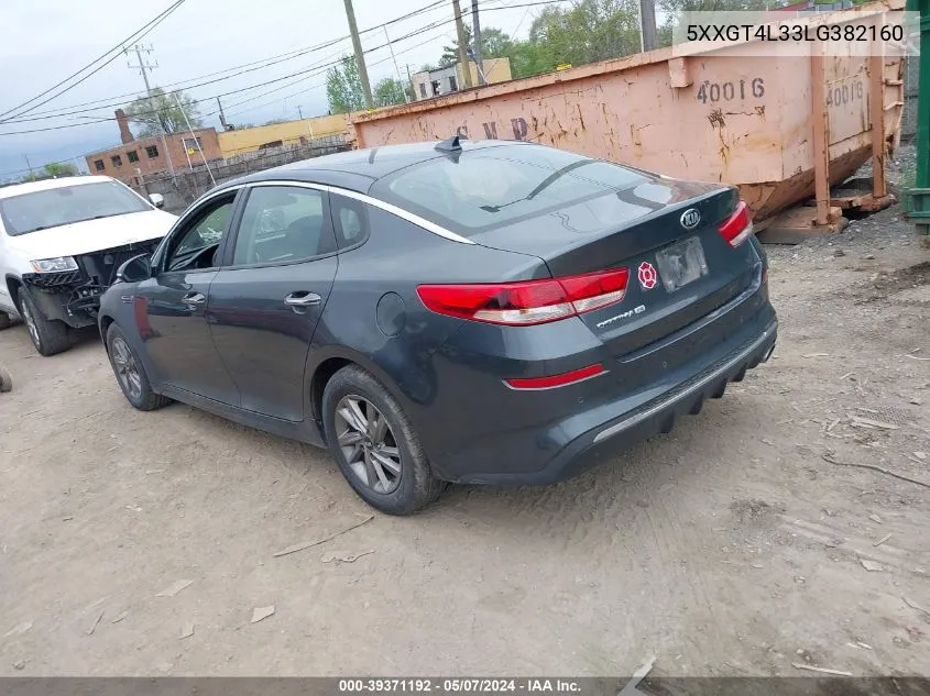 5XXGT4L33LG382160 2020 Kia Optima Lx