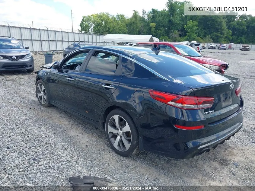 2020 Kia Optima S VIN: 5XXGT4L38LG451201 Lot: 39476096