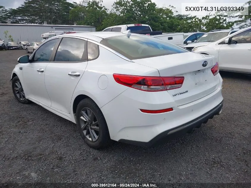 2020 Kia Optima Lx VIN: 5XXGT4L31LG393349 Lot: 39512164