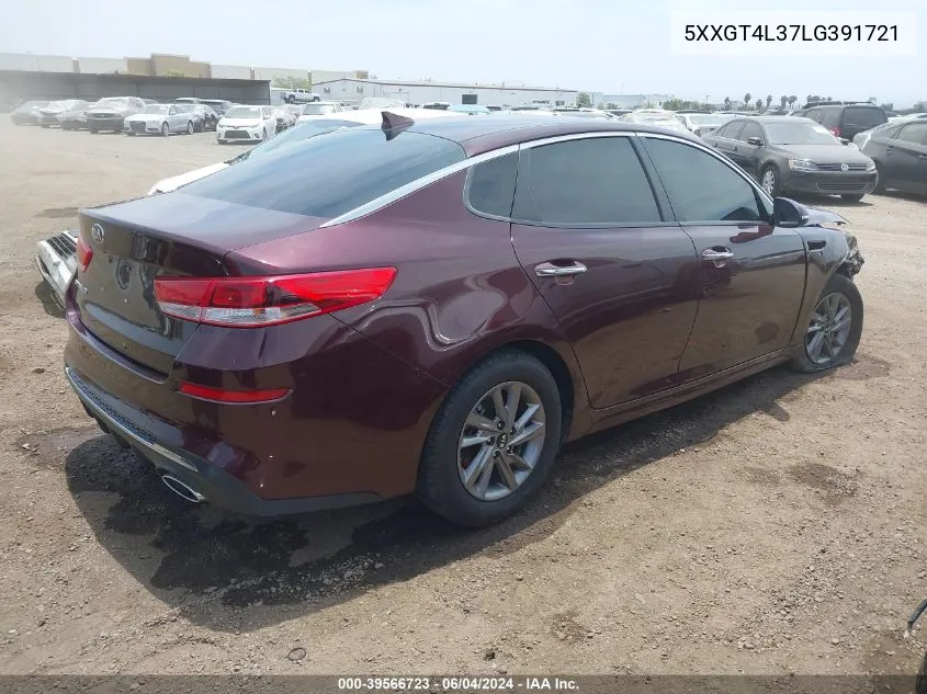 2020 Kia Optima Lx VIN: 5XXGT4L37LG391721 Lot: 39566723