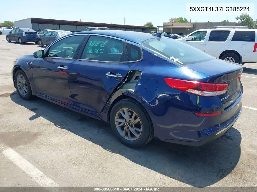 2020 Kia Optima Lx VIN: 5XXGT4L37LG385224 Lot: 39566818