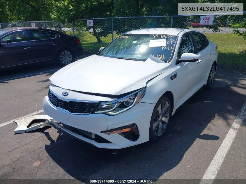 5XXGT4L32LG417495 2020 Kia Optima S