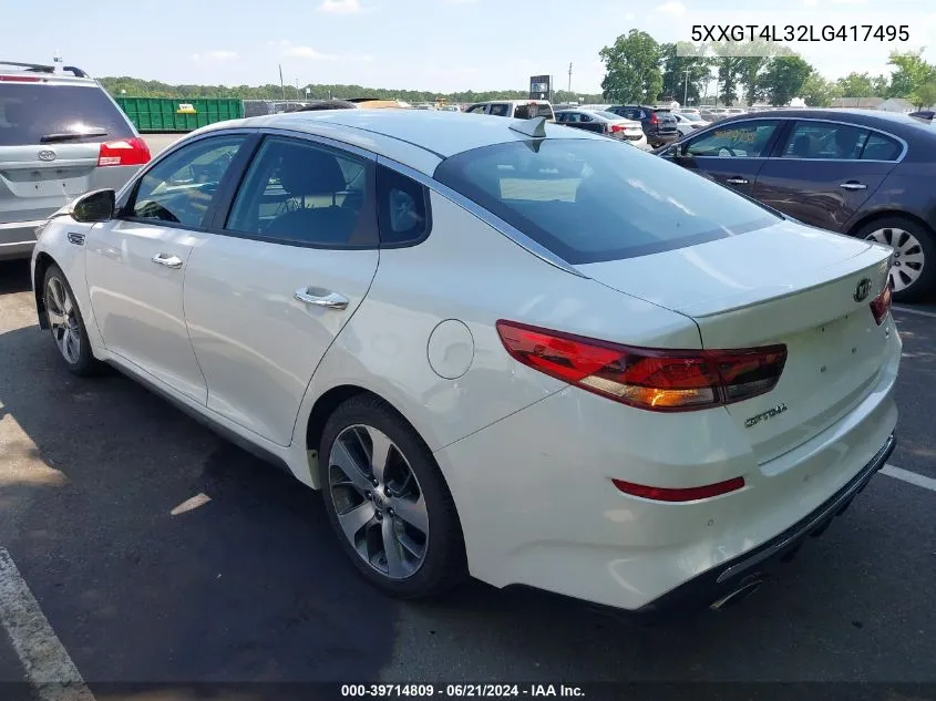 5XXGT4L32LG417495 2020 Kia Optima S