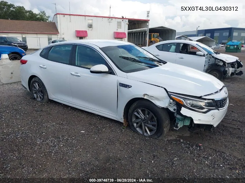 5XXGT4L30LG430312 2020 Kia Optima Lx