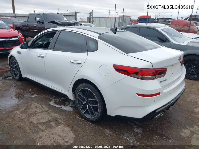 2020 Kia Optima Se VIN: 5XXGT4L35LG435618 Lot: 39805230