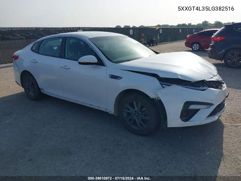 2020 Kia Optima Lx VIN: 5XXGT4L35LG382516 Lot: 39810972