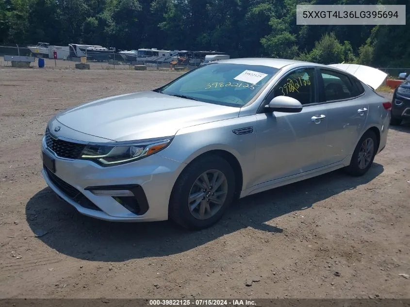 2020 Kia Optima Lx VIN: 5XXGT4L36LG395694 Lot: 39822125