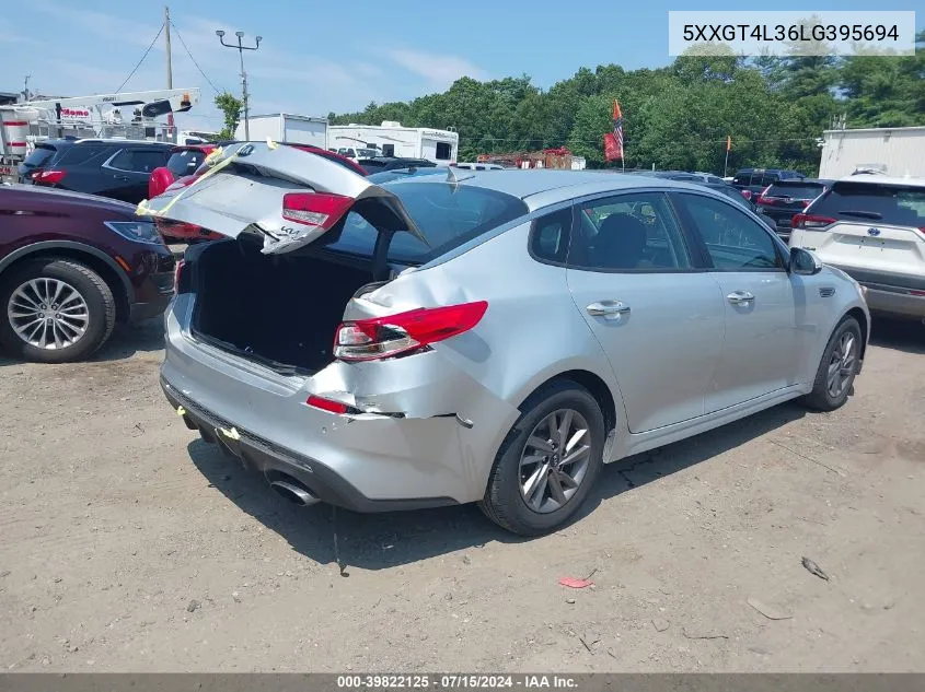 2020 Kia Optima Lx VIN: 5XXGT4L36LG395694 Lot: 39822125