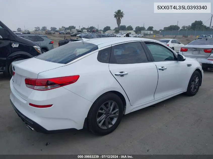 5XXGT4L35LG393340 2020 Kia Optima Lx