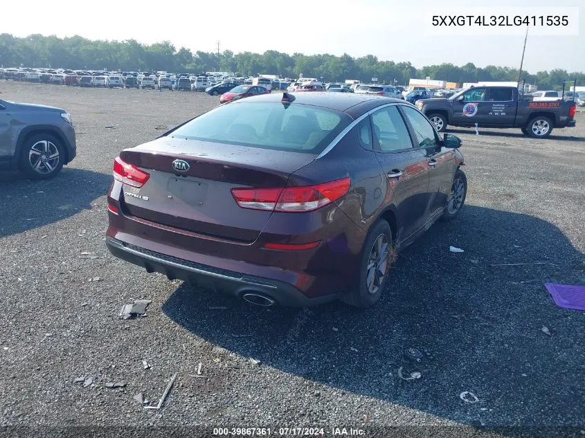 5XXGT4L32LG411535 2020 Kia Optima Lx