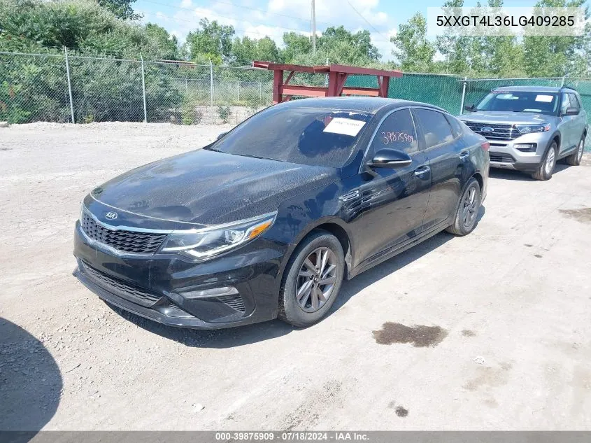 2020 Kia Optima Lx VIN: 5XXGT4L36LG409285 Lot: 39875909