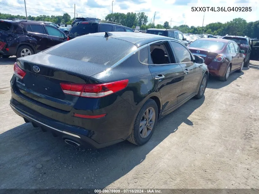 2020 Kia Optima Lx VIN: 5XXGT4L36LG409285 Lot: 39875909