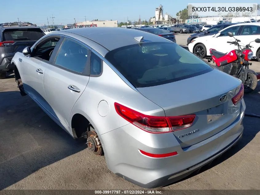 2020 Kia Optima Lx VIN: 5XXGT4L30LG386943 Lot: 39917797