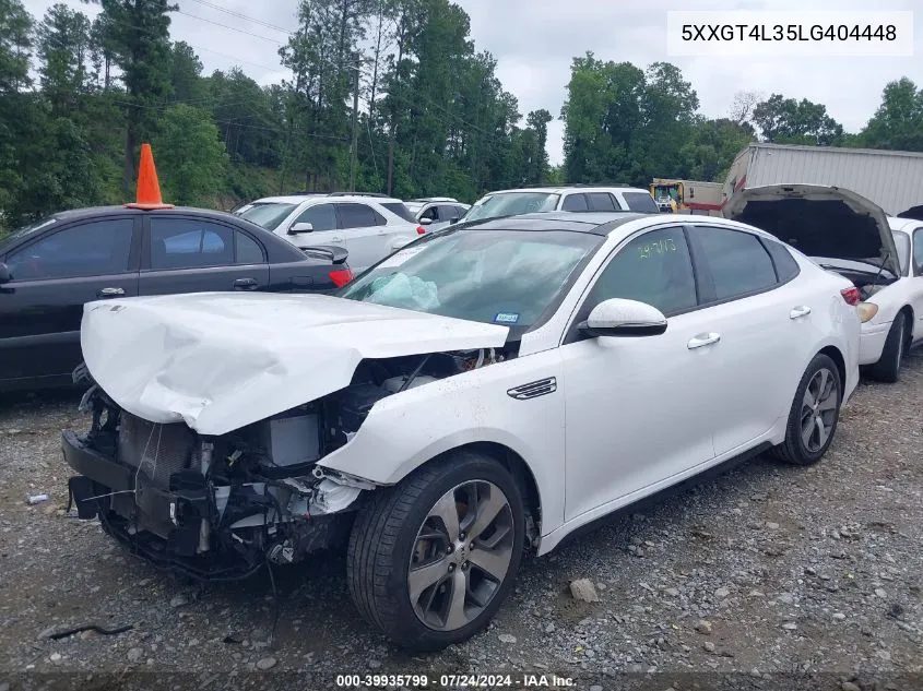 2020 Kia Optima S VIN: 5XXGT4L35LG404448 Lot: 39935799