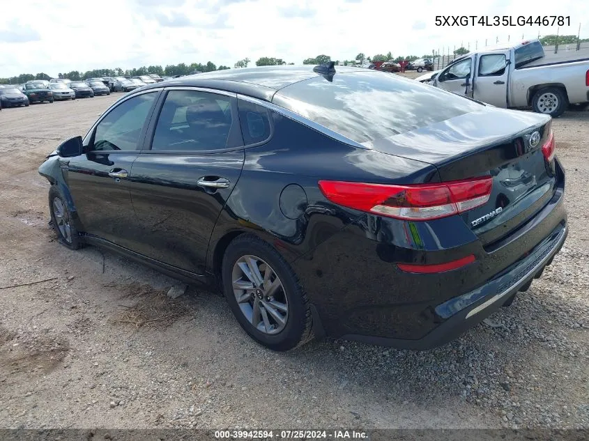 2020 Kia Optima Lx VIN: 5XXGT4L35LG446781 Lot: 39942594