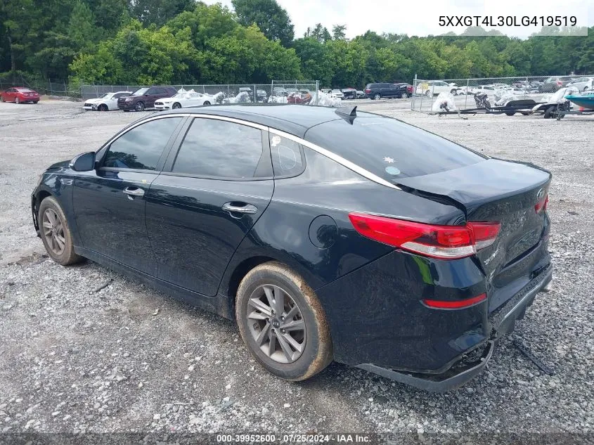 2020 Kia Optima Lx VIN: 5XXGT4L30LG419519 Lot: 39952600