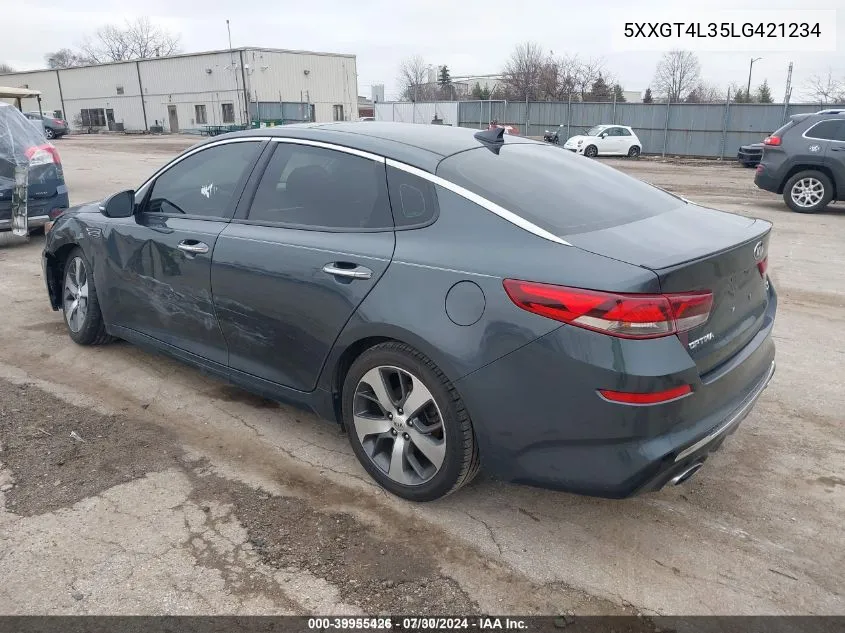 2020 Kia Optima S VIN: 5XXGT4L35LG421234 Lot: 39955426