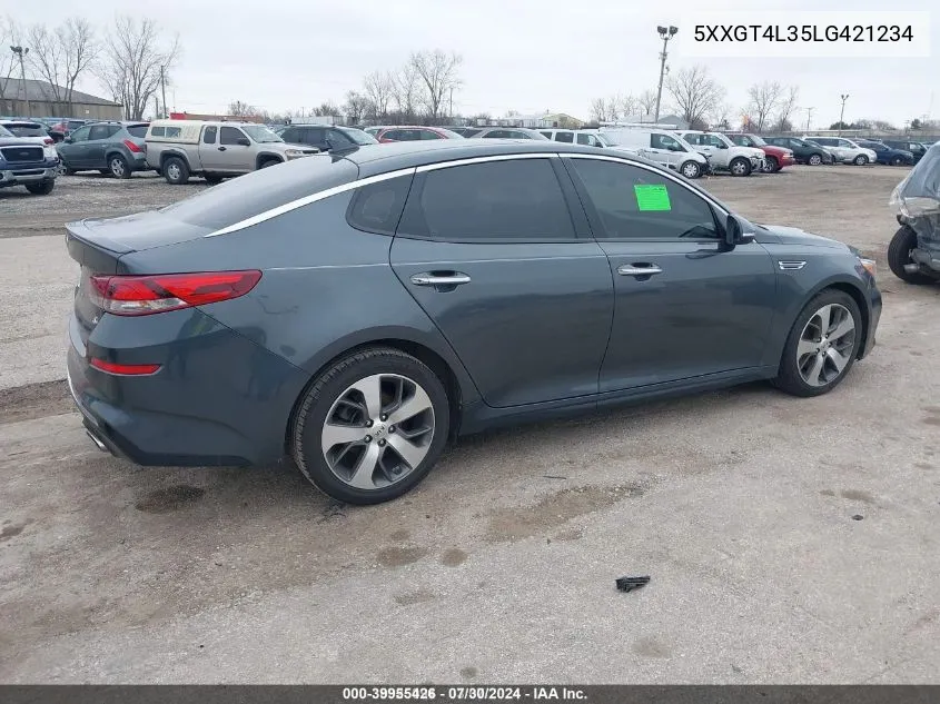 2020 Kia Optima S VIN: 5XXGT4L35LG421234 Lot: 39955426