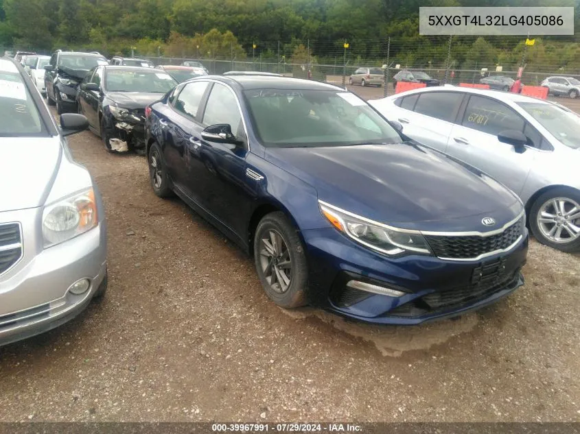 2020 Kia Optima Lx VIN: 5XXGT4L32LG405086 Lot: 39967991