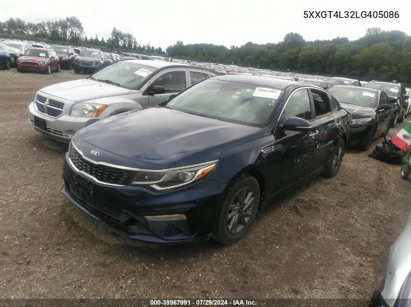 2020 Kia Optima Lx VIN: 5XXGT4L32LG405086 Lot: 39967991