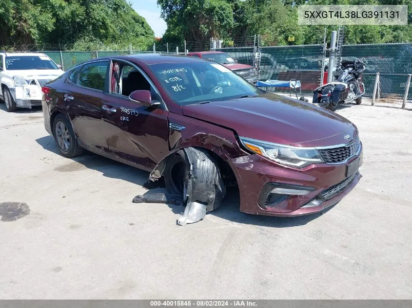 5XXGT4L38LG391131 2020 Kia Optima Lx