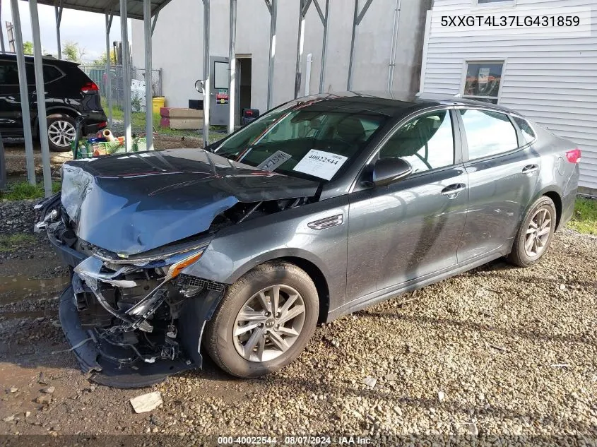 2020 Kia Optima Lx/S/Se VIN: 5XXGT4L37LG431859 Lot: 40022544