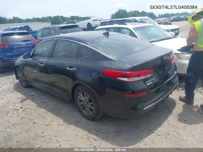 2020 Kia Optima Lx VIN: 5XXGT4L37LG400384 Lot: 40025054