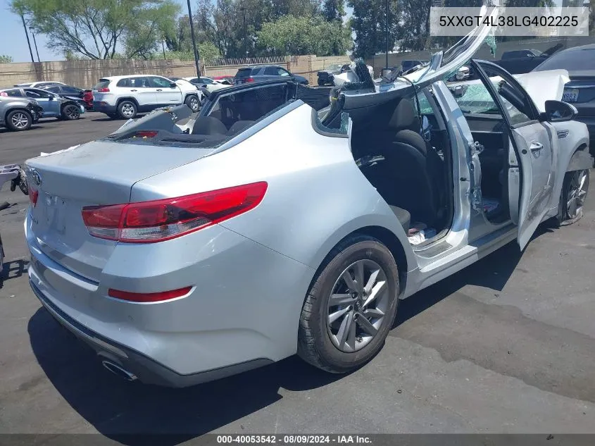 2020 Kia Optima Lx VIN: 5XXGT4L38LG402225 Lot: 40053542