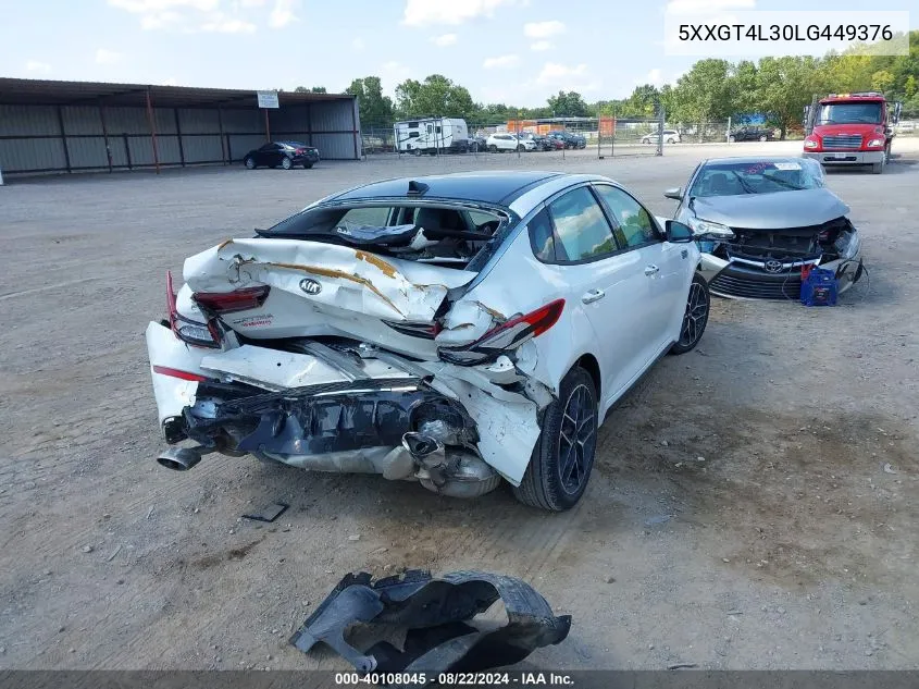 2020 Kia Optima Se VIN: 5XXGT4L30LG449376 Lot: 40108045