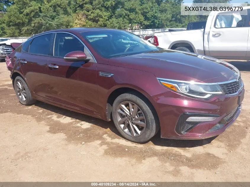 2020 Kia Optima Lx VIN: 5XXGT4L38LG396779 Lot: 40109234