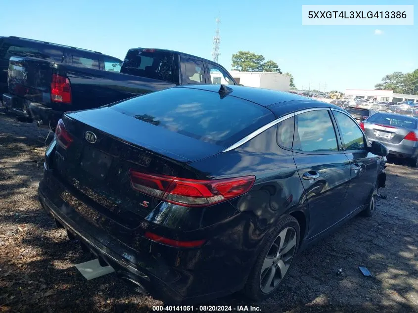 5XXGT4L3XLG413386 2020 Kia Optima Lx/S/Se