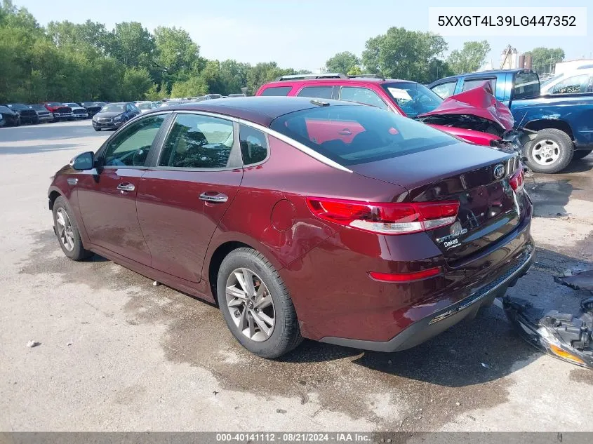 5XXGT4L39LG447352 2020 Kia Optima Lx