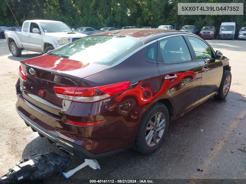 2020 Kia Optima Lx VIN: 5XXGT4L39LG447352 Lot: 40141112