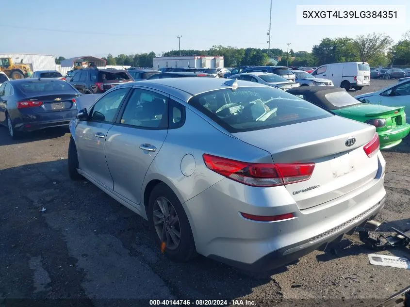 5XXGT4L39LG384351 2020 Kia Optima Lx/S/Se