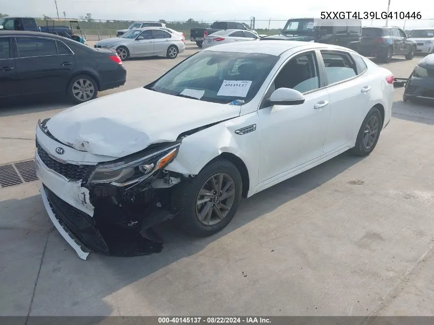 2020 Kia Optima Lx VIN: 5XXGT4L39LG410446 Lot: 40145137